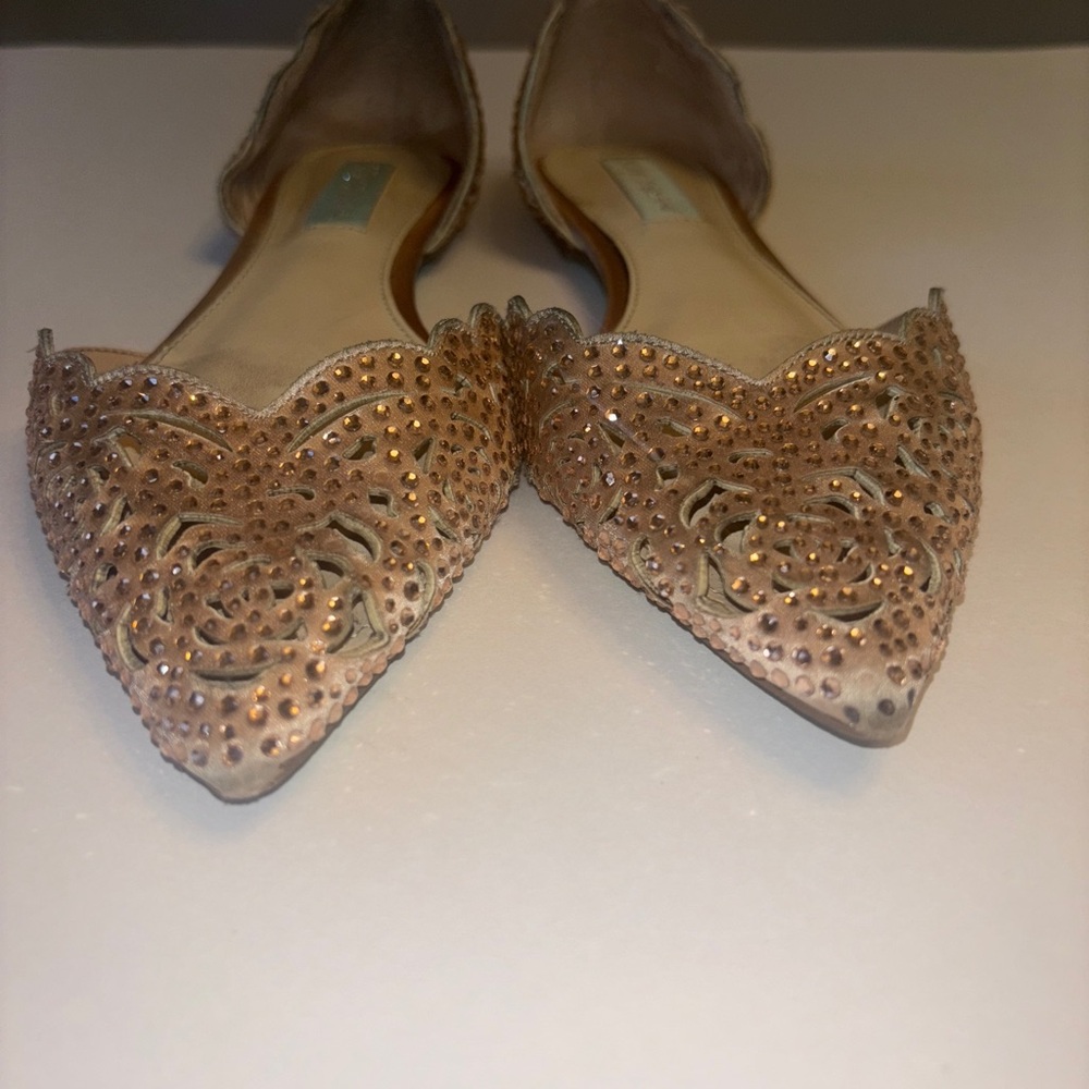Betsey Johnson Lucy D’orsay Embellished Women's Flats - Picture 2 of 7